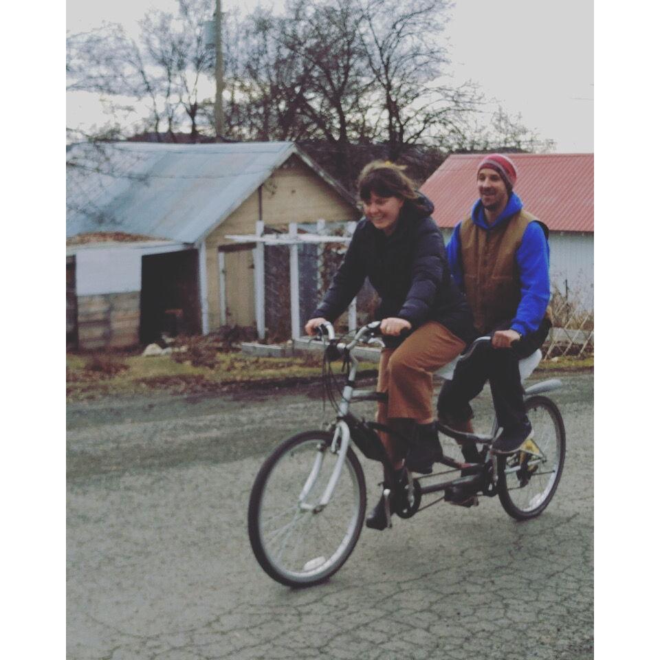 Ari let us borrow her tandem bike