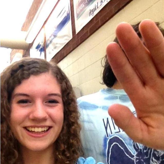 November 2012. The very first picture we took together! Someone was a little camera shy!