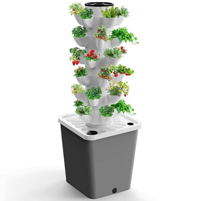 Hydroponics Growing System,30-Plants Indoor Vertical Tower Garden System Kit,Hydroponic Germination Kit for Gardening Lover