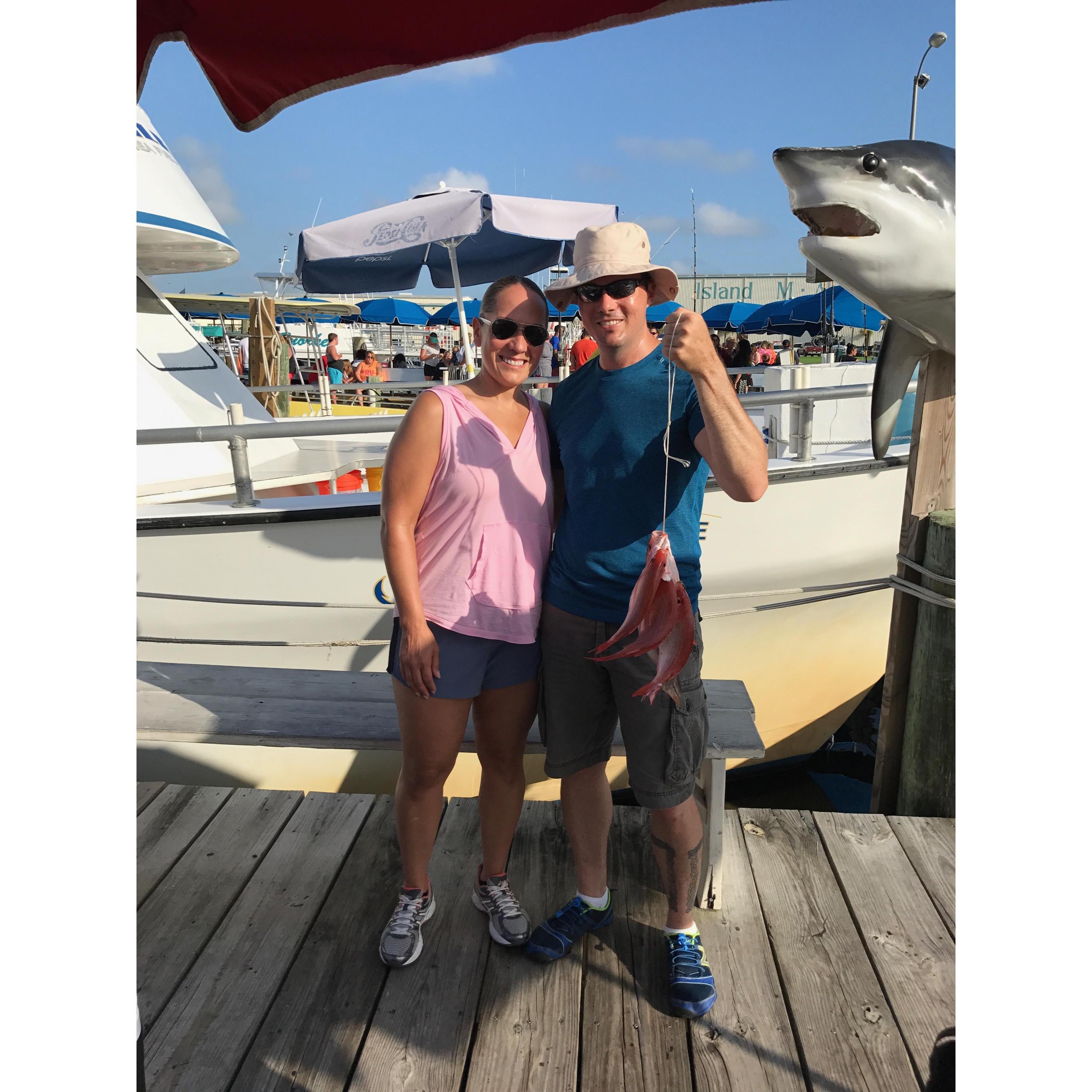 First deep fishing trip