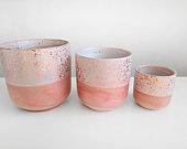 Peach Planter, Pots for Plants, 5 Inch...