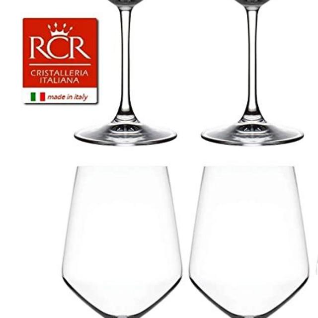 RCR Cristalleria Italiana Aria Collection 4 Piece Crystal Glass Set (Universum Wine (18 oz))