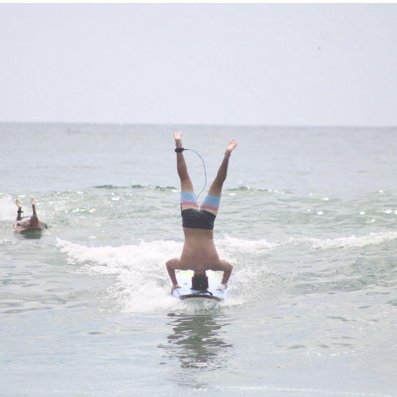 Nick showing Kate up in Sayulita. No credit to "BRYEE" for Nick's surfing abilities. This was before they both caught the same wave and Kate (unsuccessfully) tried to jump onto Nicks' s board.