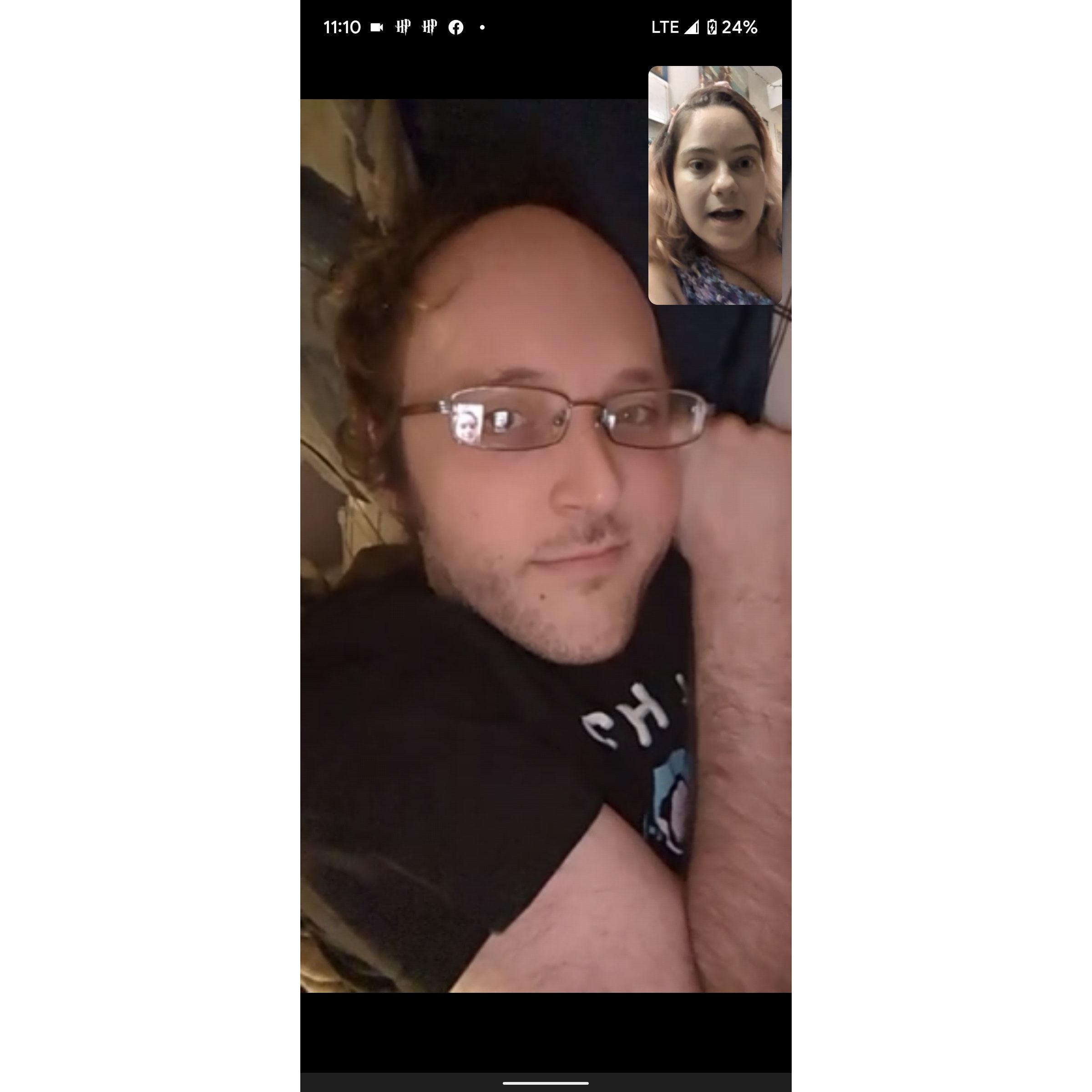 Long-distance for 8 months meant daily video chats
