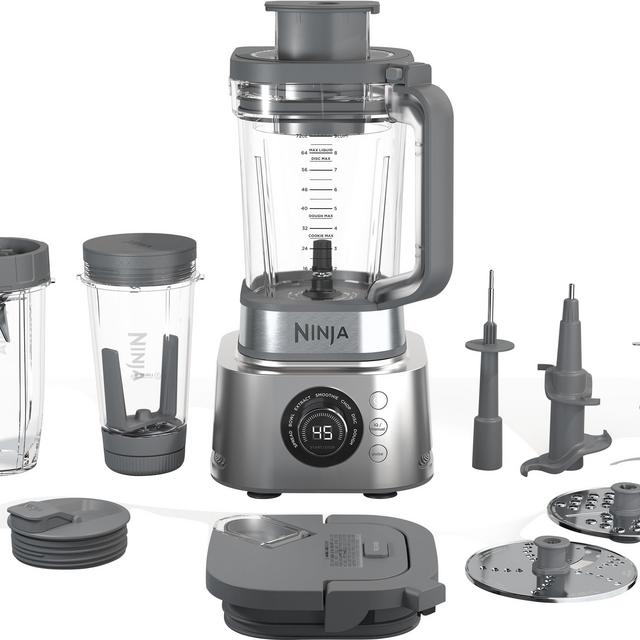 Ninja - Foodi Power Blender Ultimate System 72-Oz. Blender, Smoothie Bowl Maker, Food Processor - Platinum