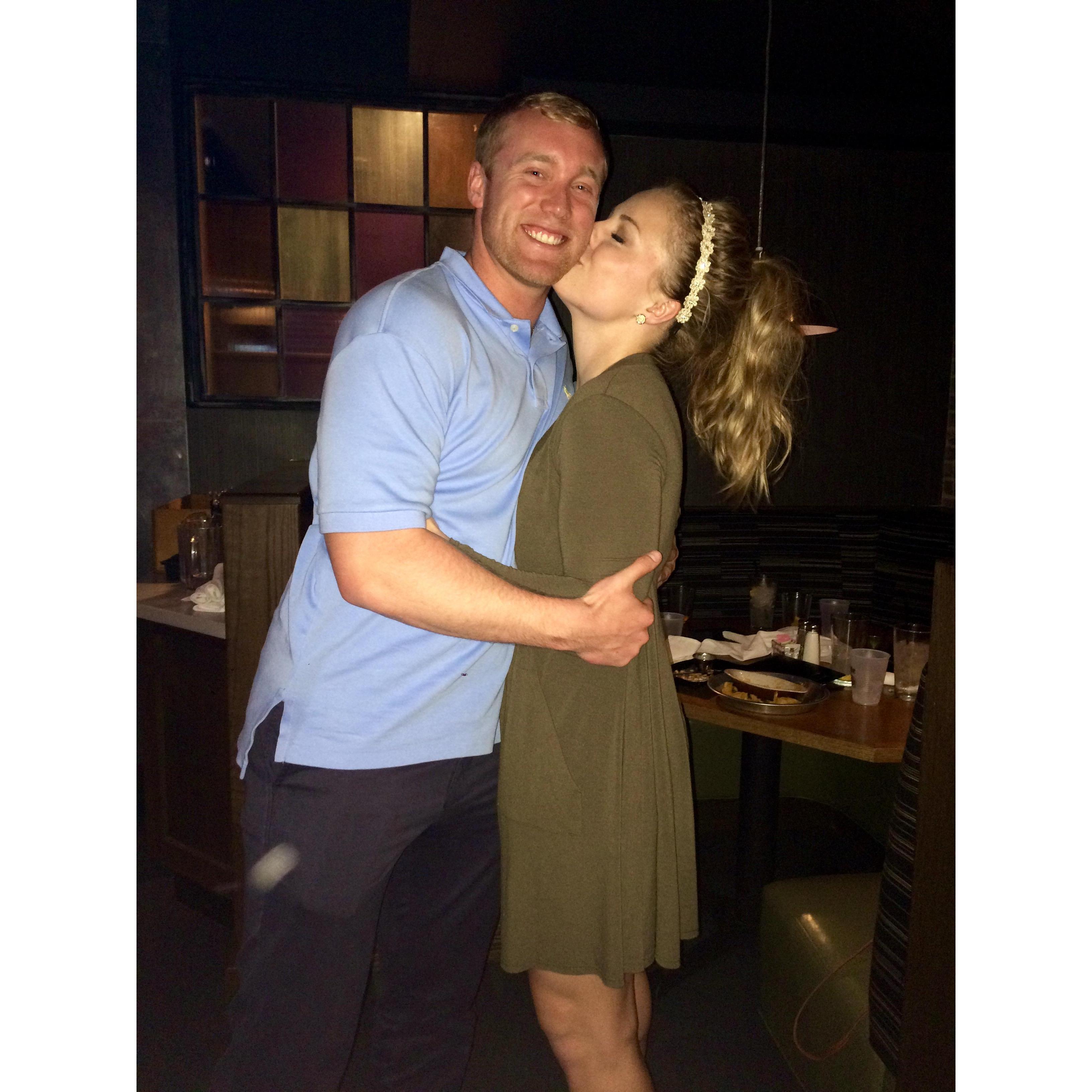 March 2016--Zach surprised me with a visit in Bowling Green, KY!