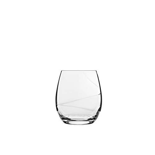 Luigi Bormioli 10940/01 Aero 13.5 oz Stemless Wine Glasses, Set of 6, Clear
