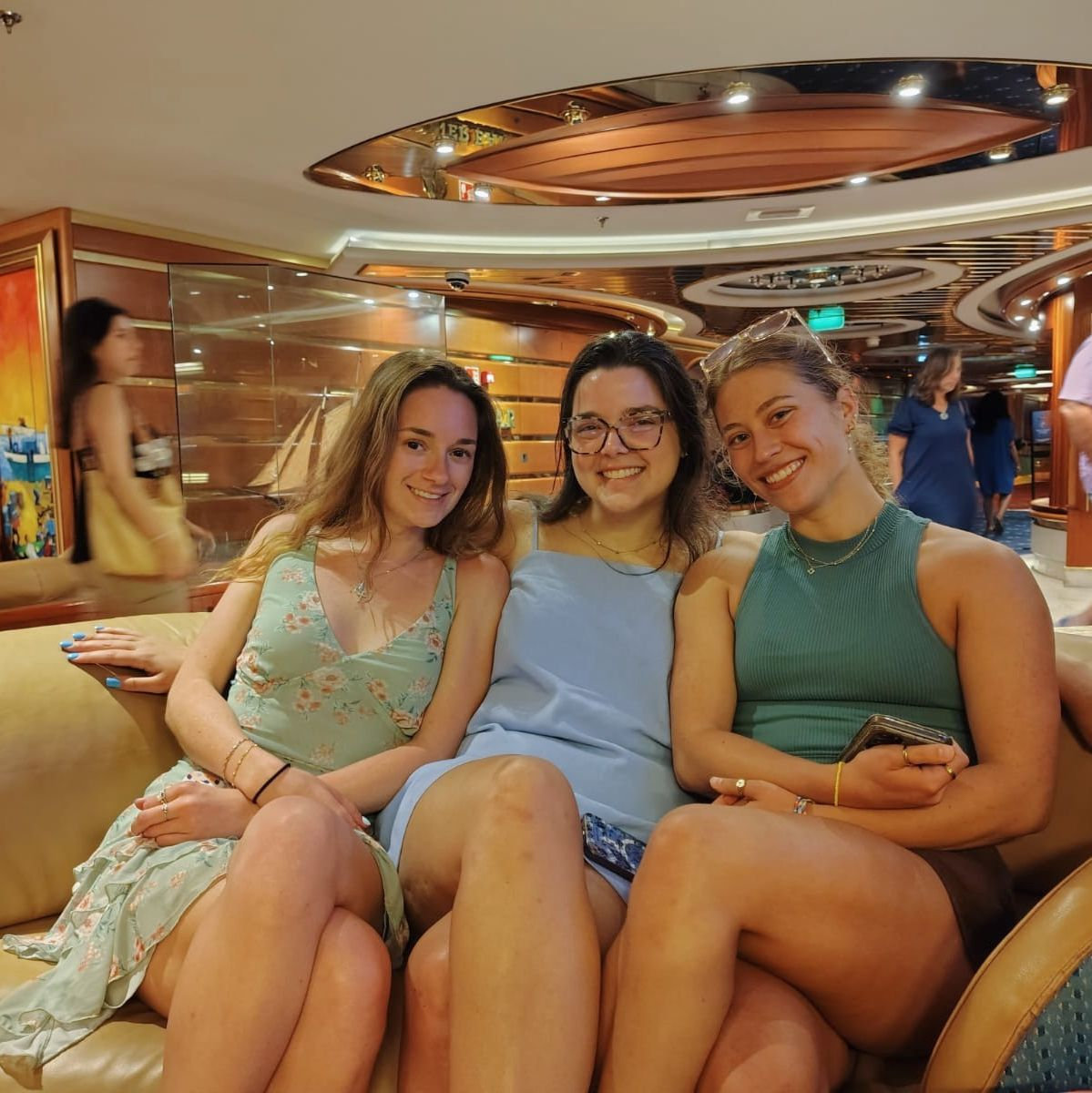 Ashley, Rebekah, and Amelia on the York family cruise 2026!