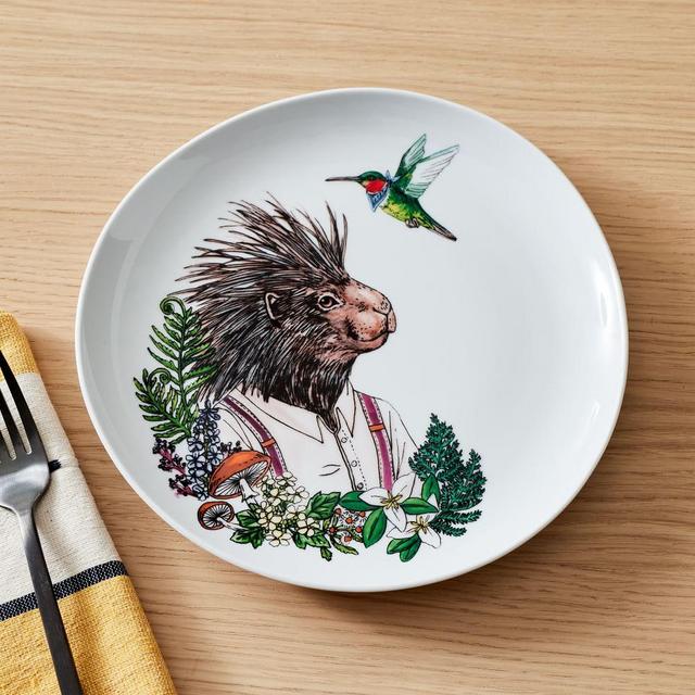Dapper Animal Porcupine Salad Plate Porcupine