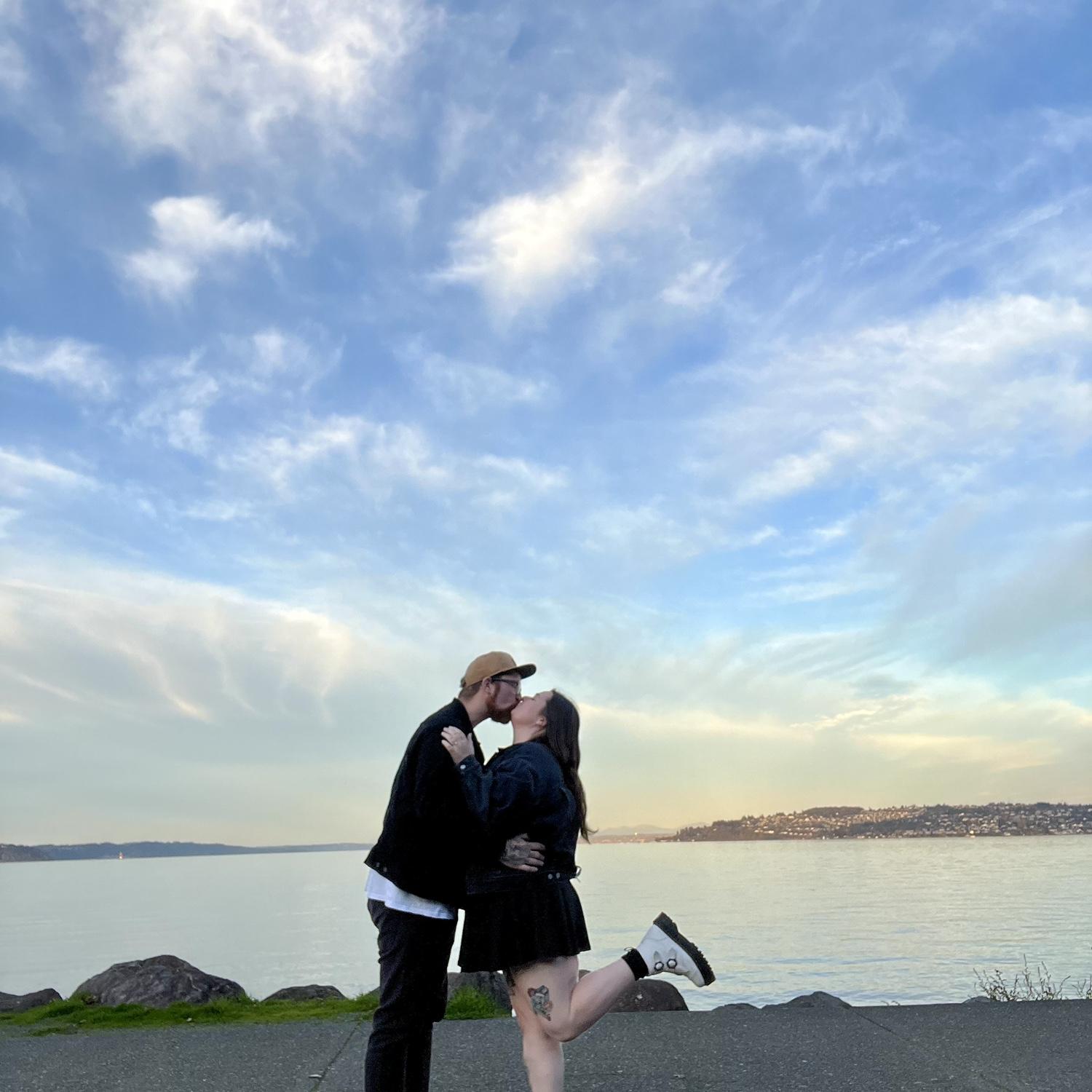 One year engaged & one year until we’re married. October 2024