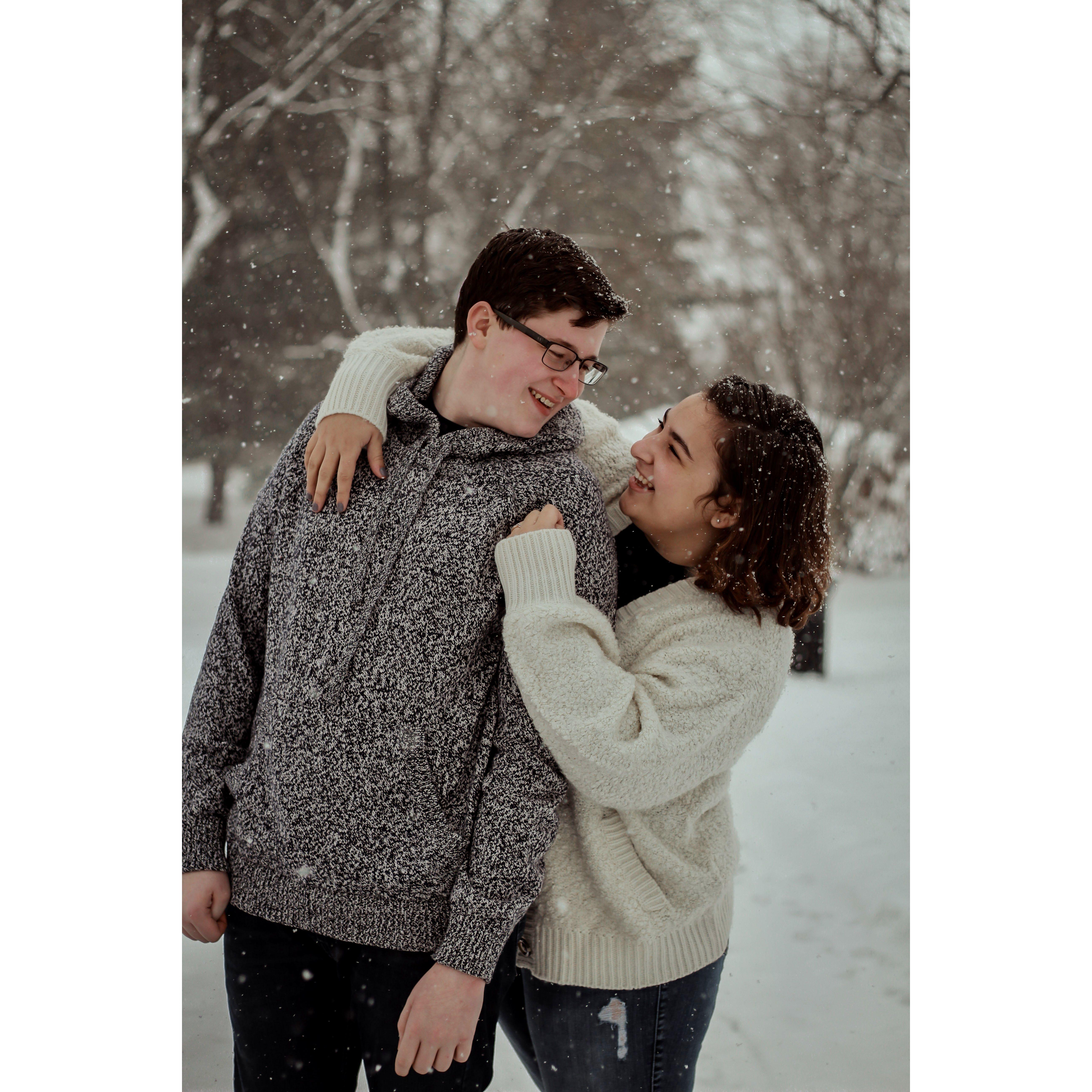 From our first photoshoot together! Photo credits: Sadie Sanville