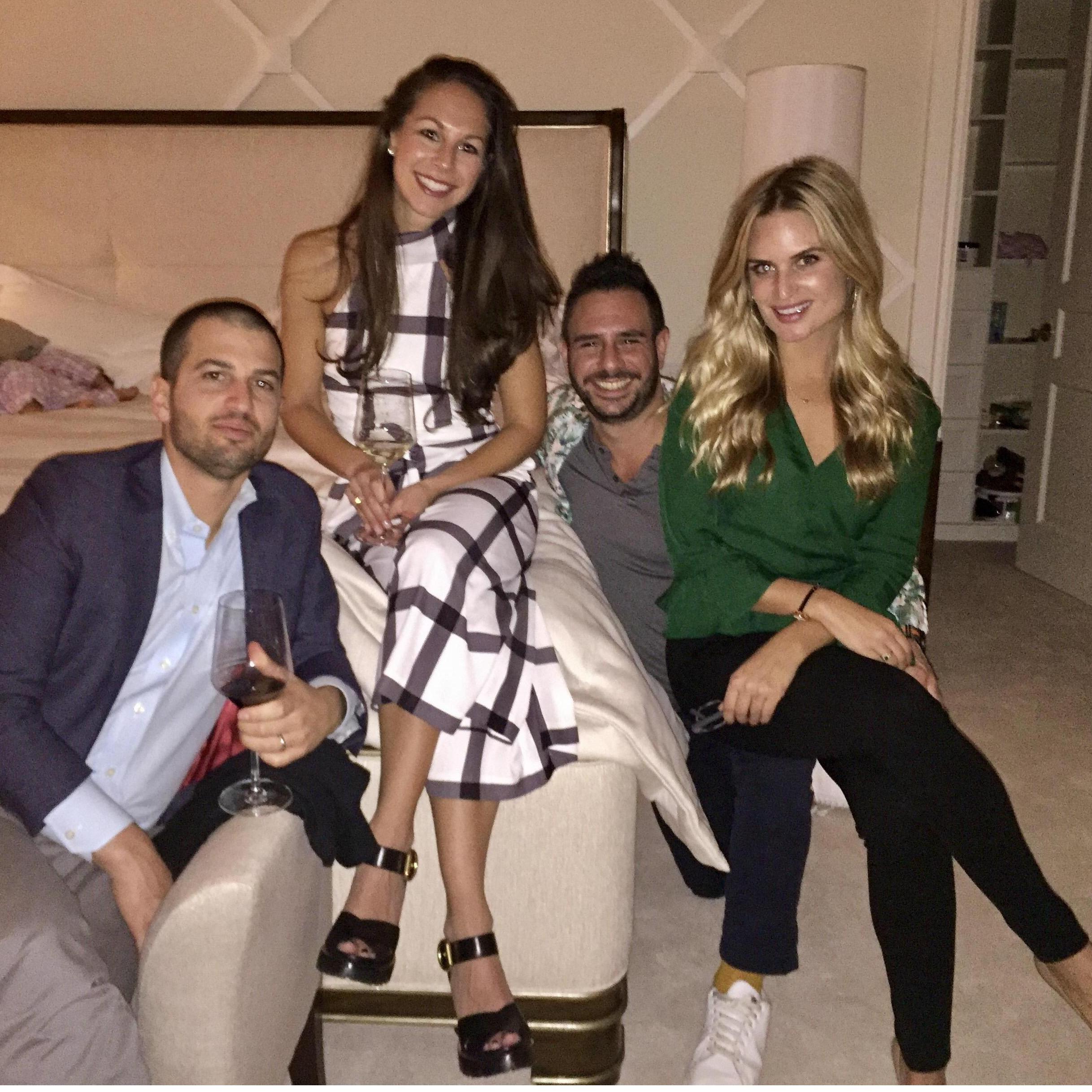 Palm Beach with Becky and Brian. we couldn't stop laughing at this picture because it looks like I have 3 legs.