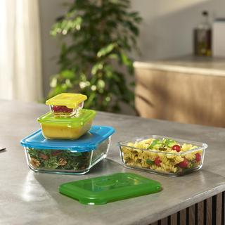 Nest 8-Piece Glass Food Storage Container Set