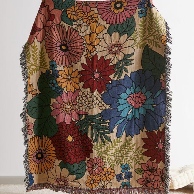 Valley Cruise Press Bloom Woven Throw Blanket
