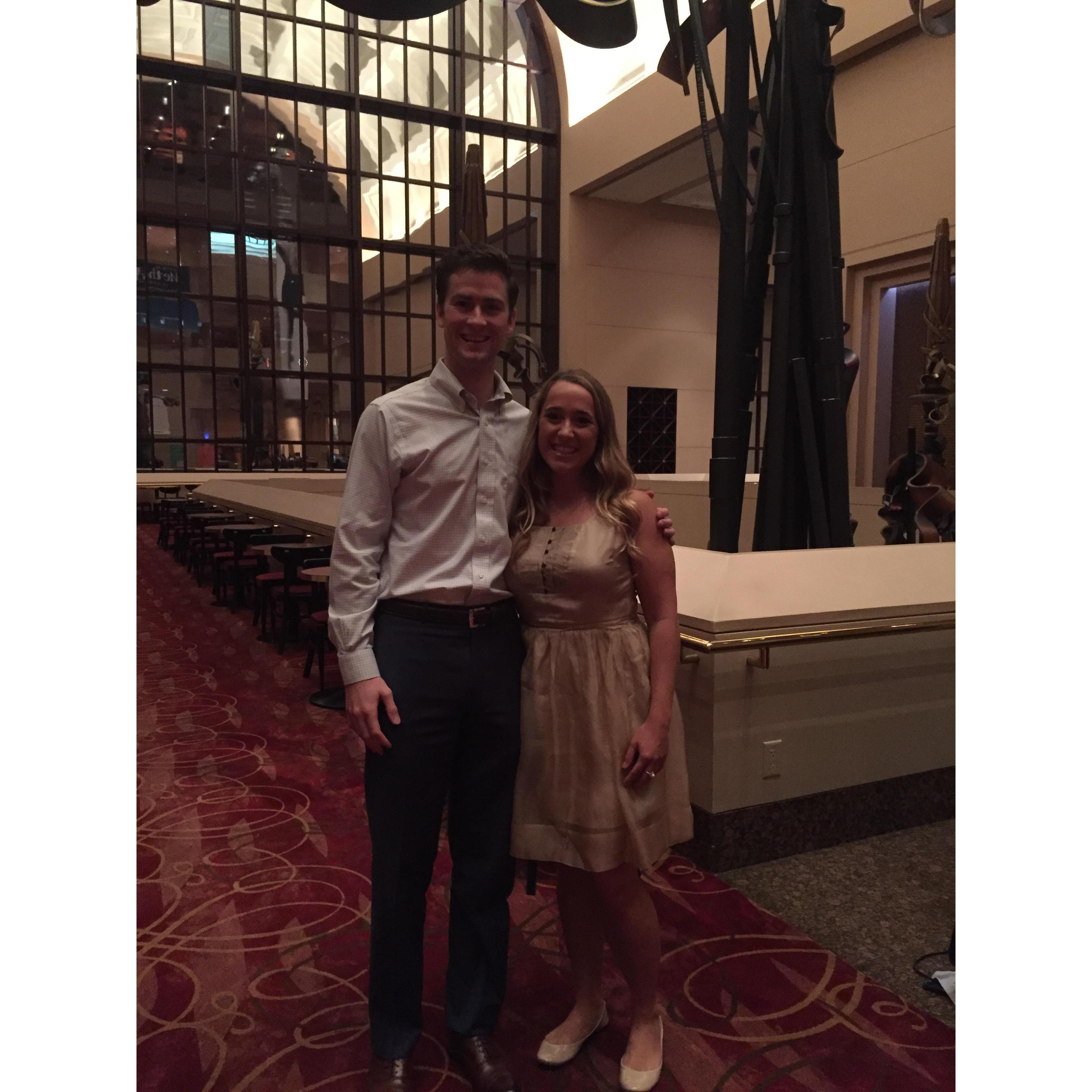 Our first opera together - the year we met.