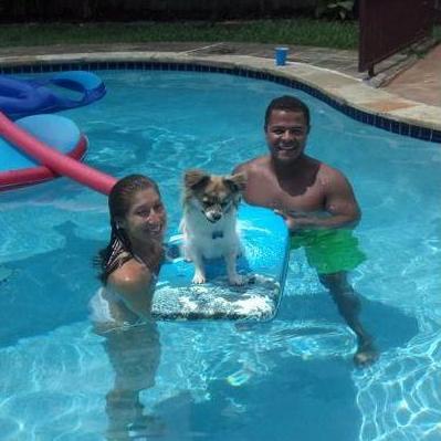 Because who doesn't love a picture of our furbaby as a baby? Our first visit after Adrian's parents moved to Houston in 2012