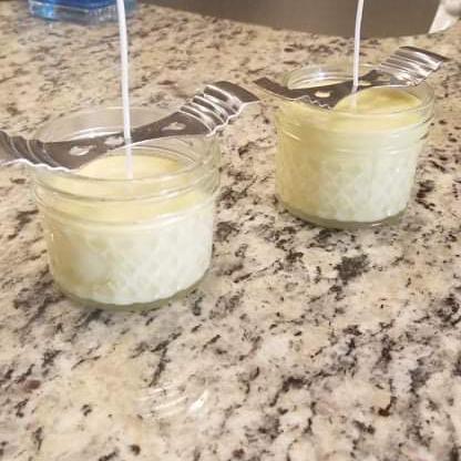 Making homemade candles