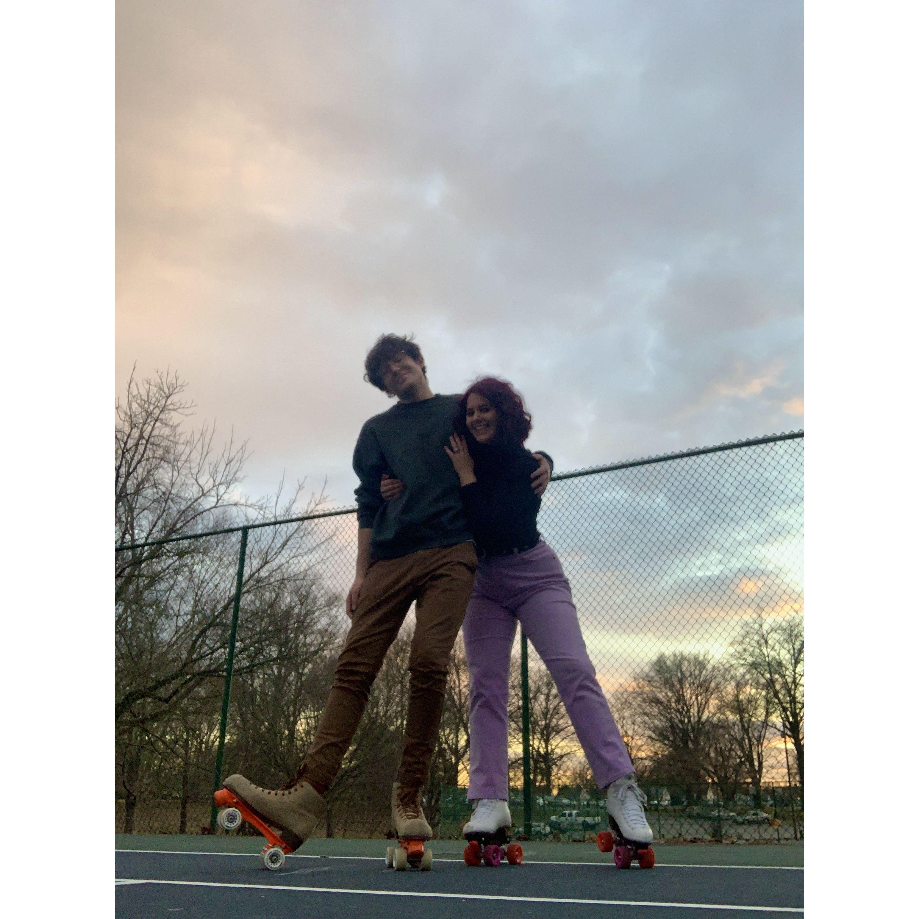 Spring 2022. Roller-skating at George Rogers Park in Louisville. A hobby that was picked up during COVID turned into a fun passion we could share together.