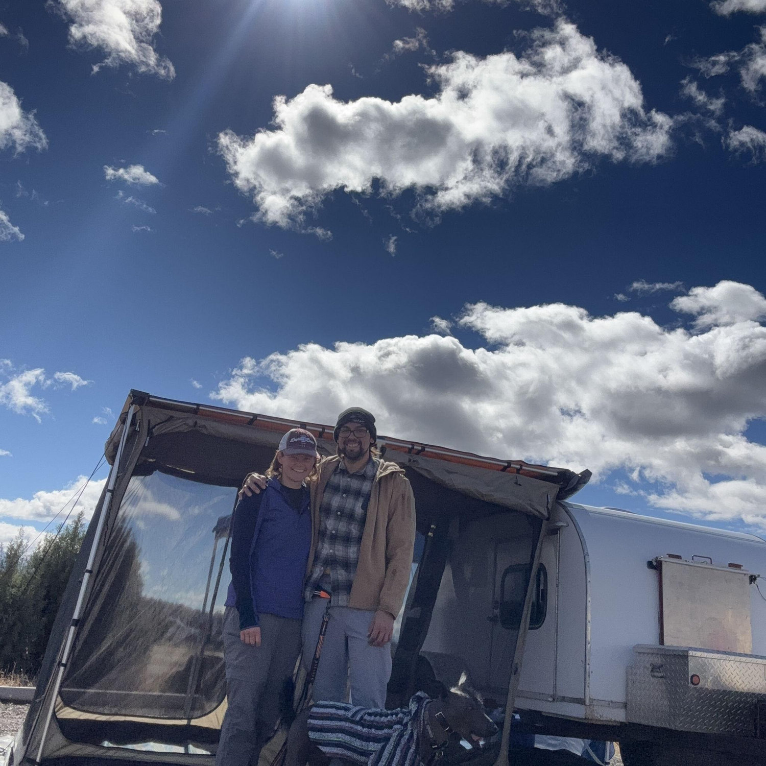 Our Valentine's Day camping trip in our new trailer