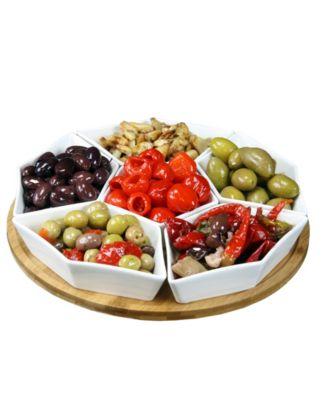 Elama - Signature 12 7 Piece Condiment Server Set