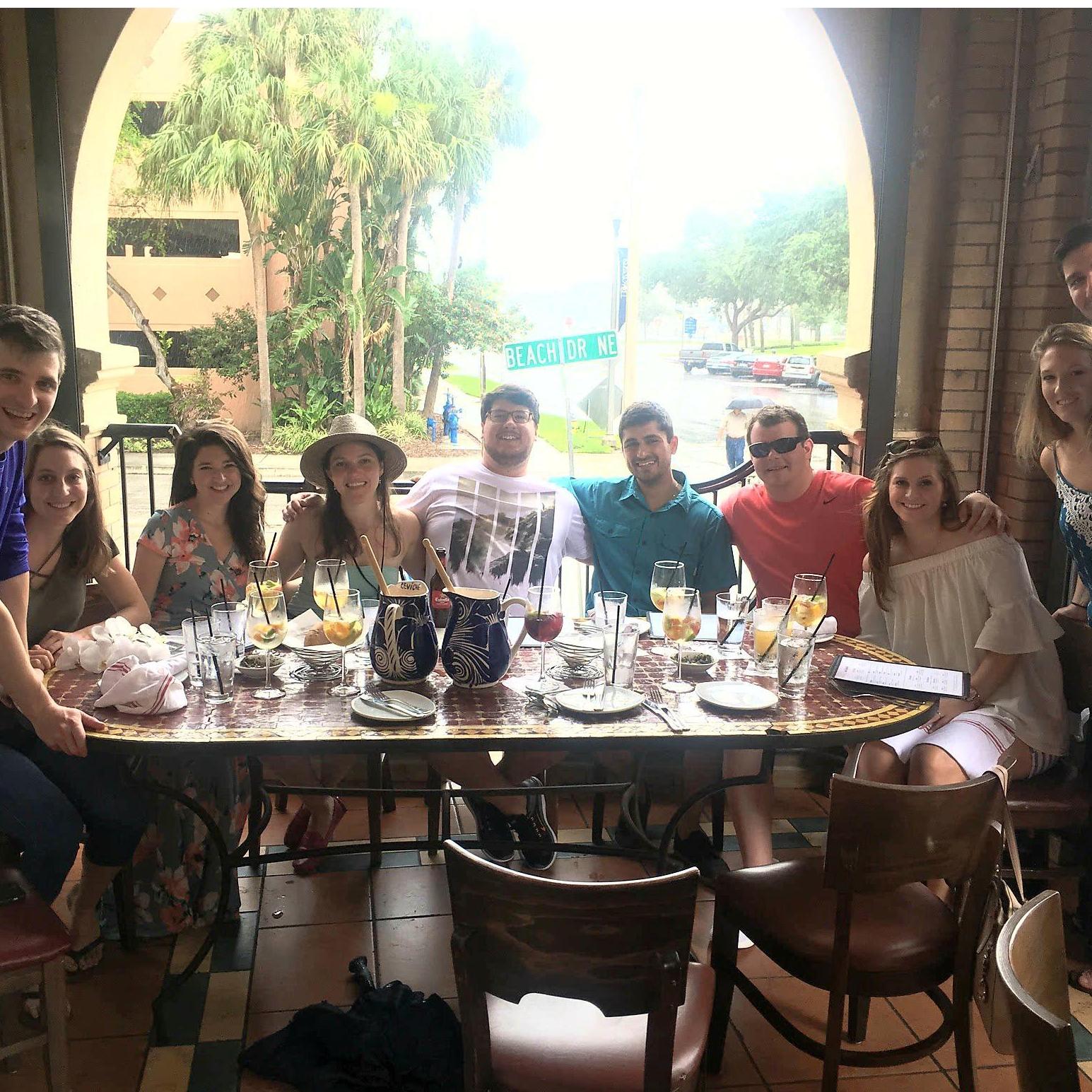 The very first day we met- at Ceviche in St. Pete.  Thanks Joc and Tyler for setting this up and leading to a love of a lifetime <3