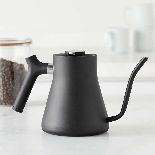 Fellow Pour-Over Kettle with Thermometer, Black