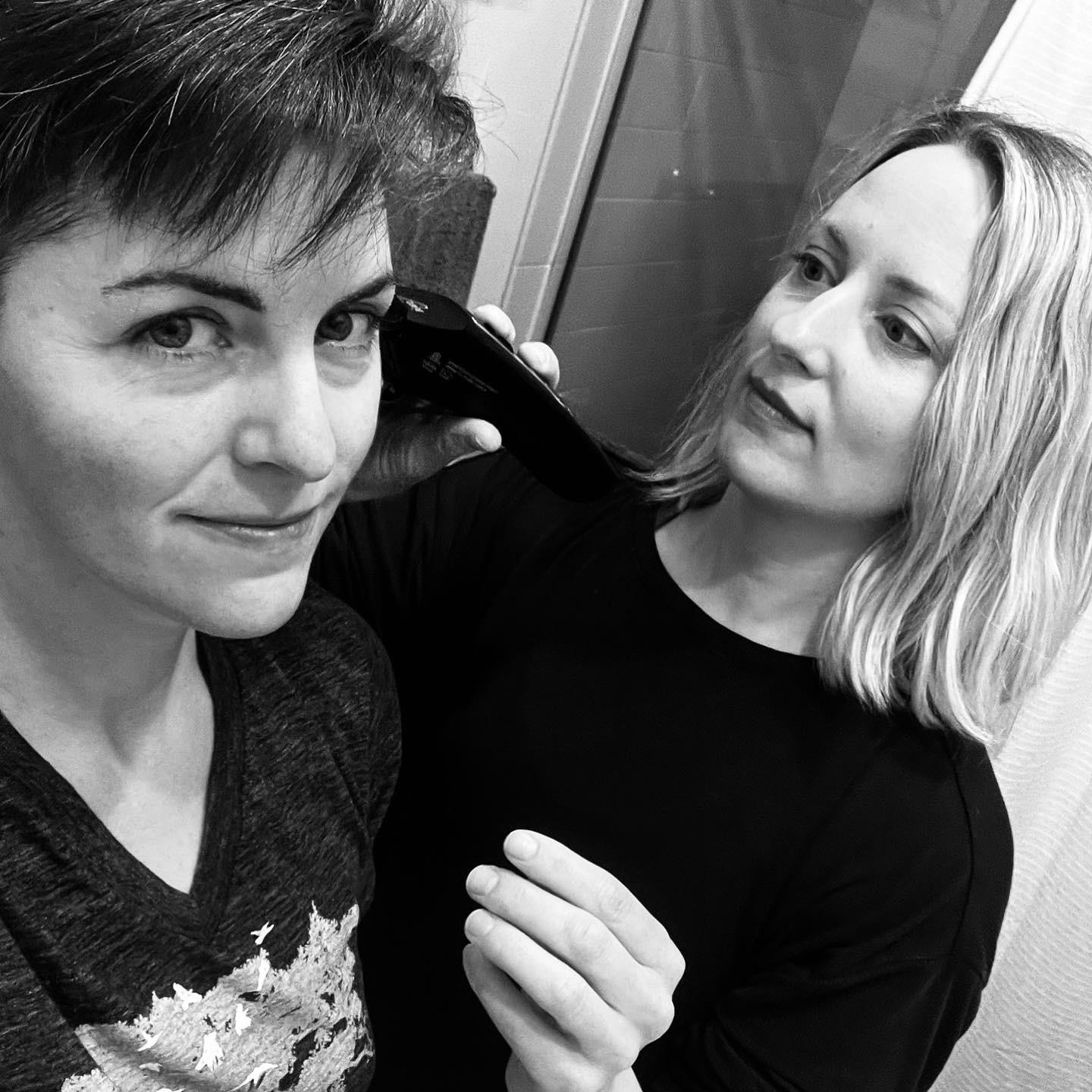 Lisha said 'let's just get ahead of it and shave it off!'