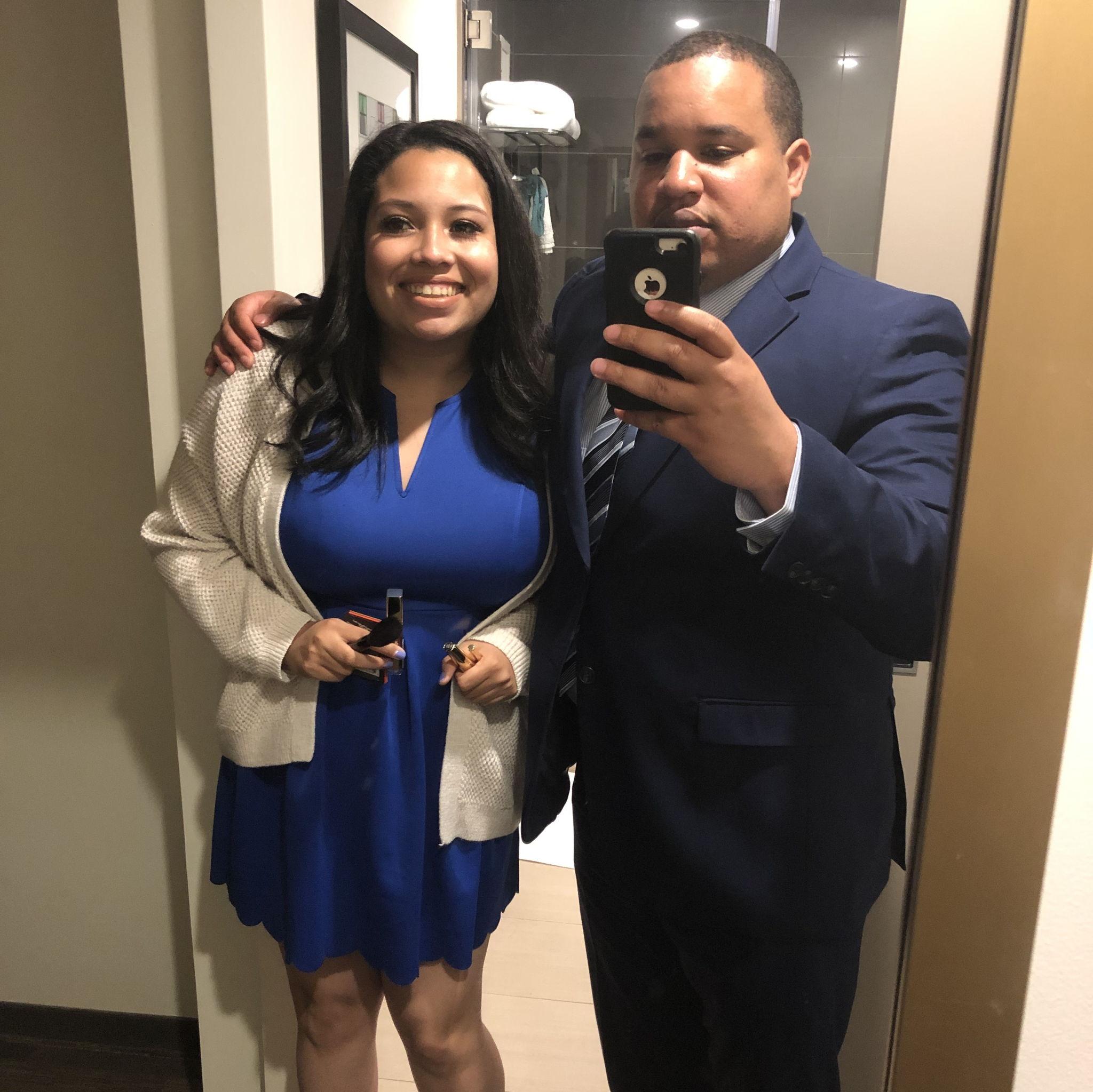 Right after our fancy dinner at Commanders Palace in NOLA