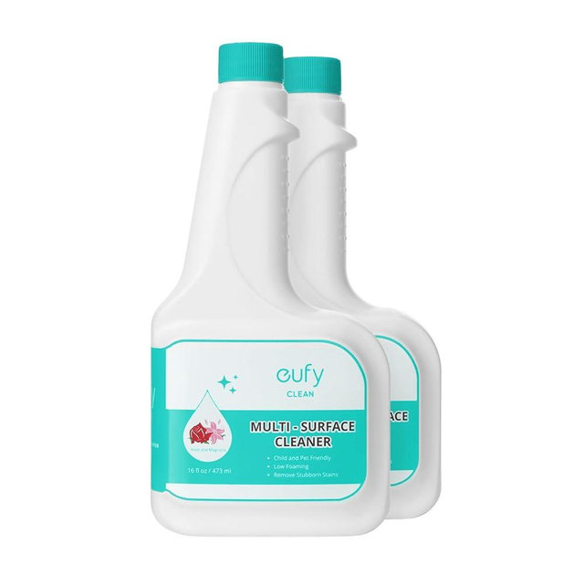 eufy RoboVac Hard Floor Cleaning Solution (2 Bottles), Dilution Ratio 1:200, 473 ml, Floor Cleaner, Eco-Friendly, Plant-Based,Compatible with Omni C20, X8 Pro, X10 Omni, G series, L Series