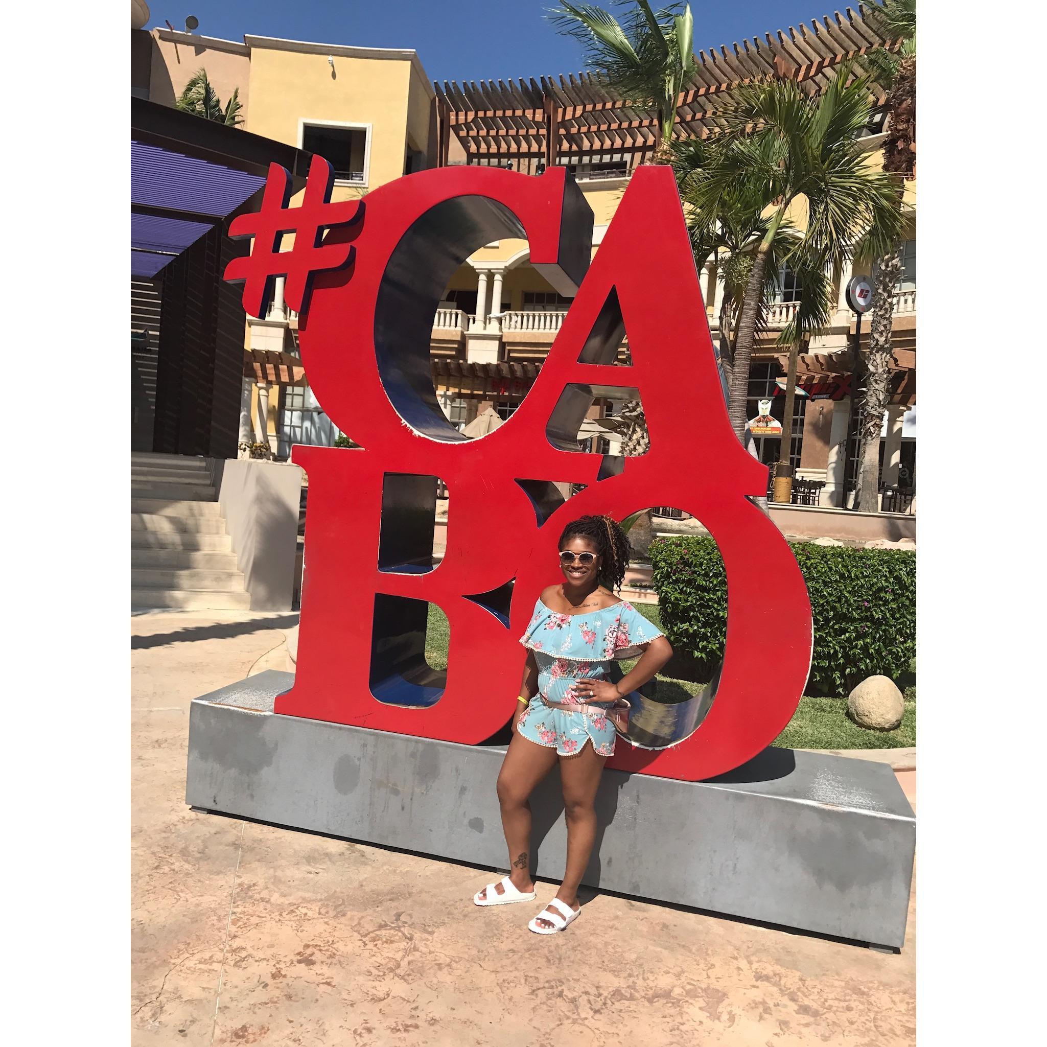 Our first international trip together was here in Cabo!