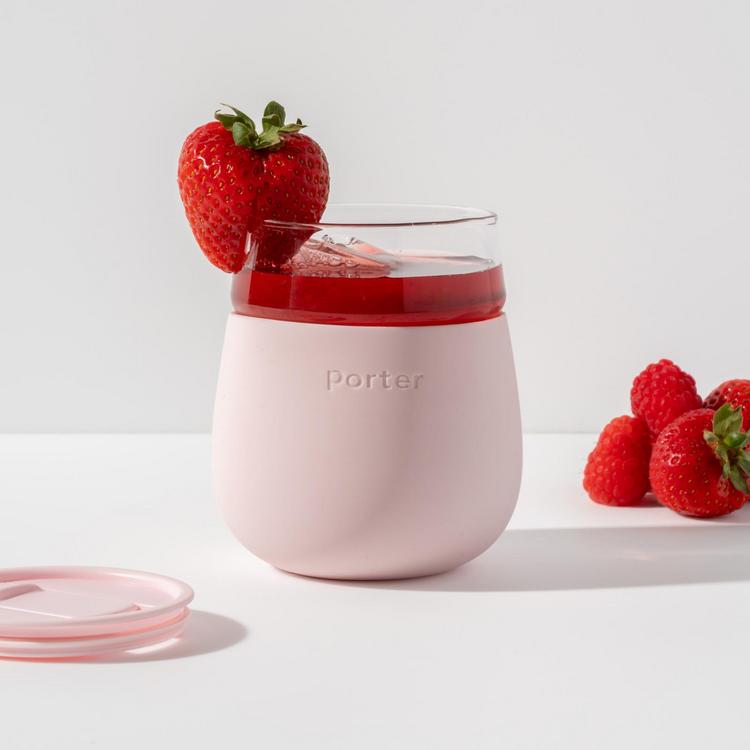 Porter Insulated 11 oz Wine Glass - Blush - W&P