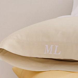 Solid Relaxed Organic-Cotton Sateen Sheets Pillowcases