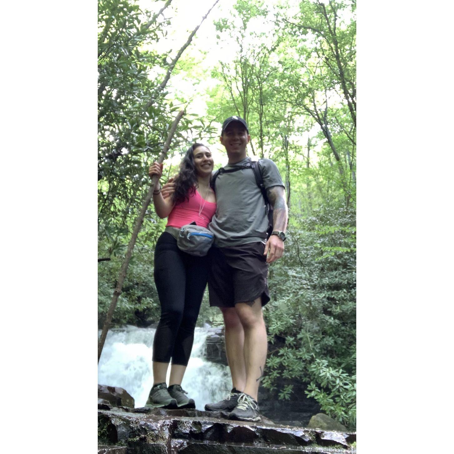 On a hike at Mill Creek in Narrows, VA, Tim took a video on his phone so he could capture the proposal