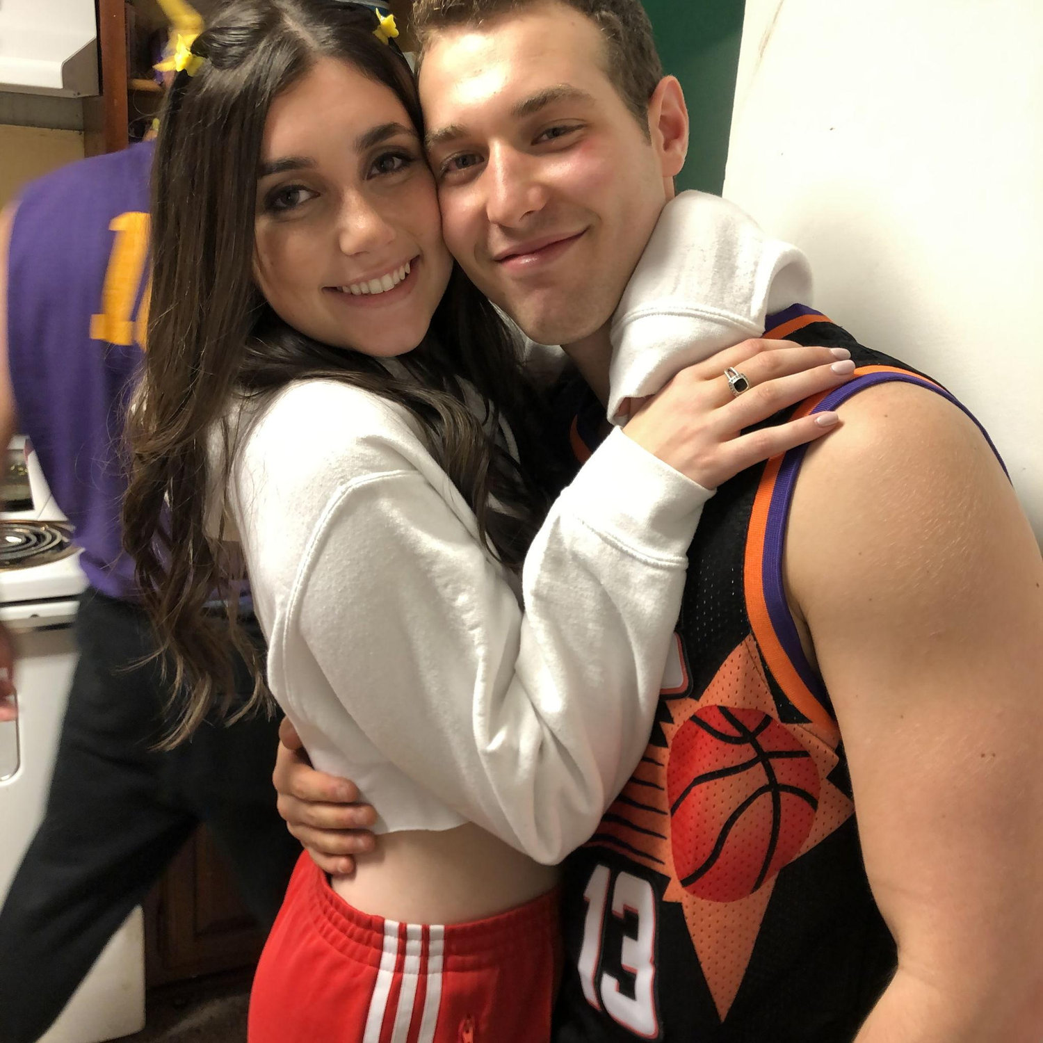Back when we were just friends… we met freshman year and lived two doors down from each other.