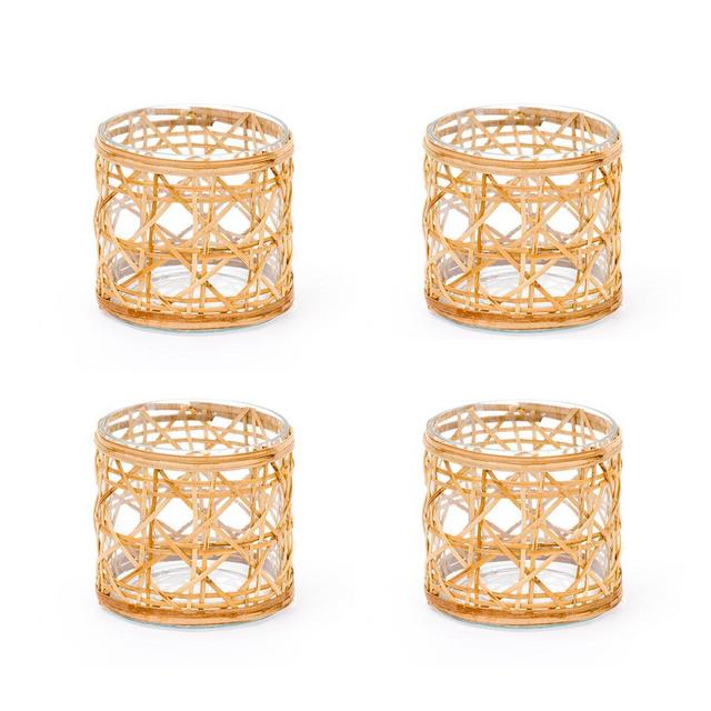 Cane Votives Extra Small, Set of 4
