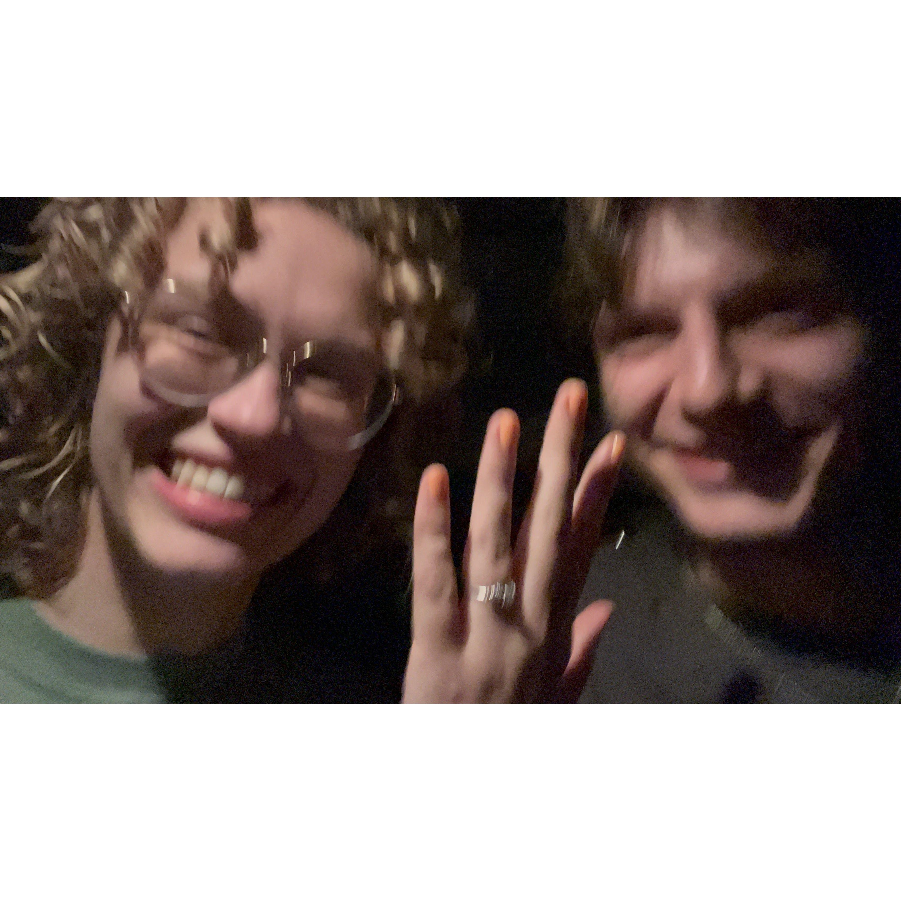 Ethan proposed where we first met (Bankhead National Park)!