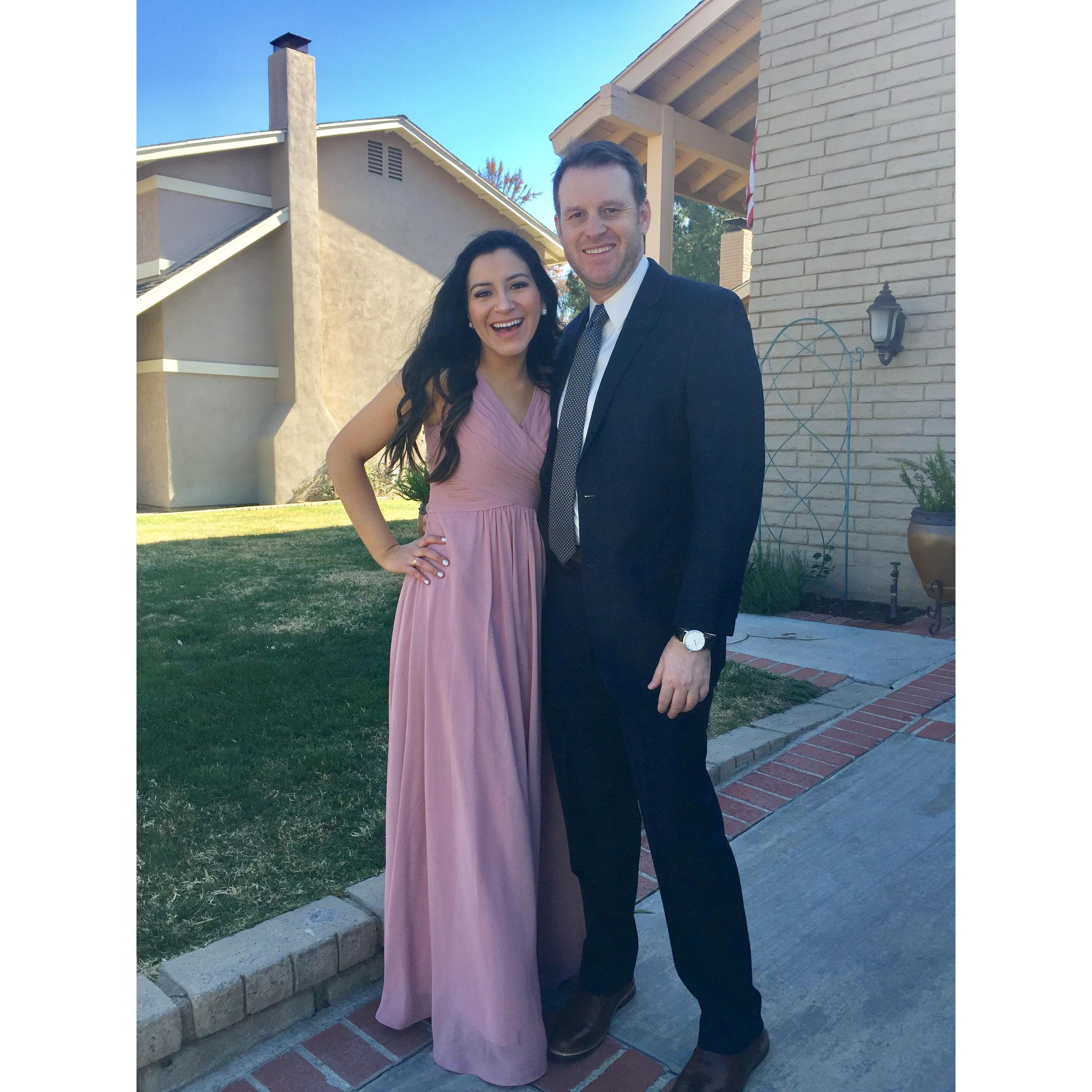 He's the best wedding date! February 24, 2018 in Santa Clarita, California