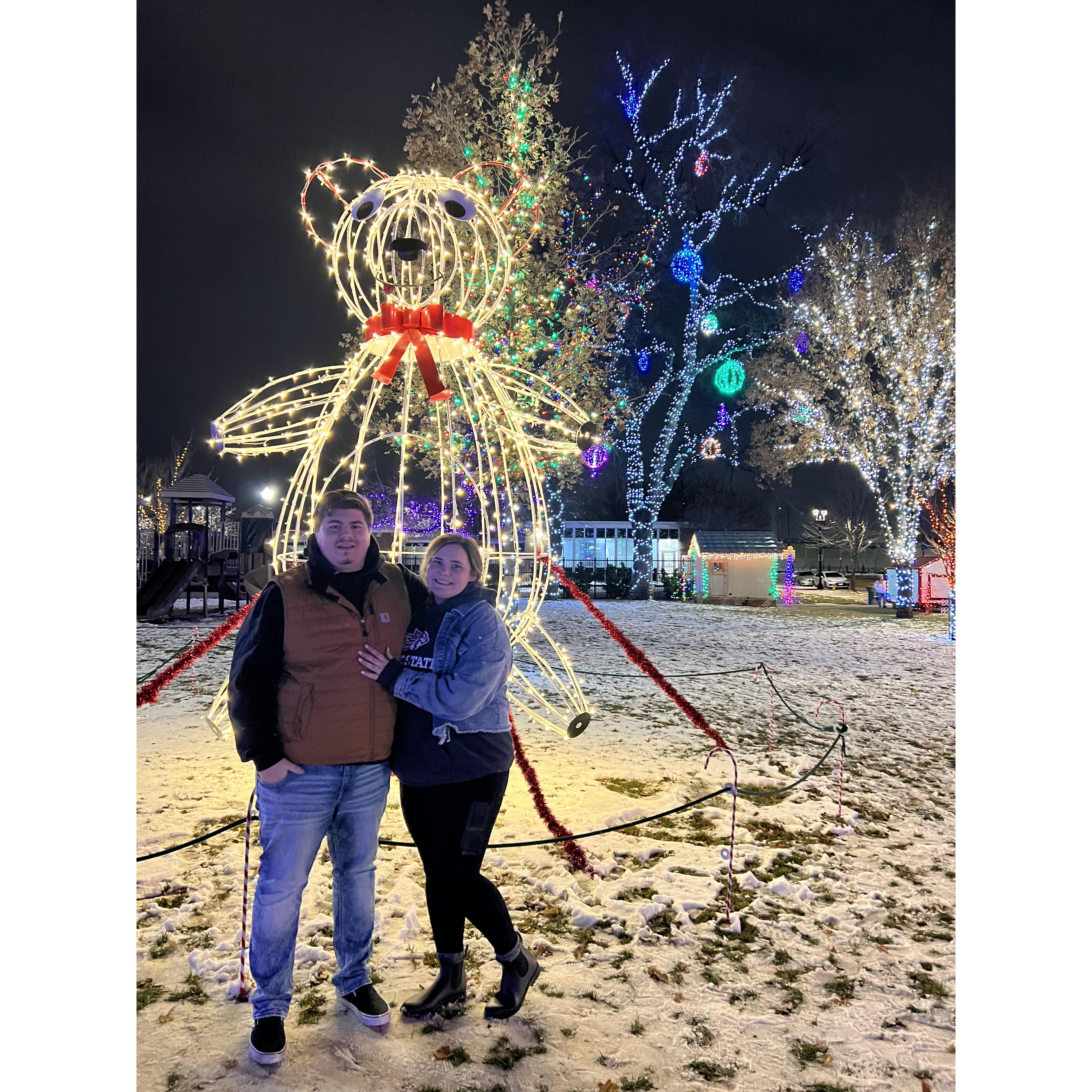 At a chritsmas walk in Utah