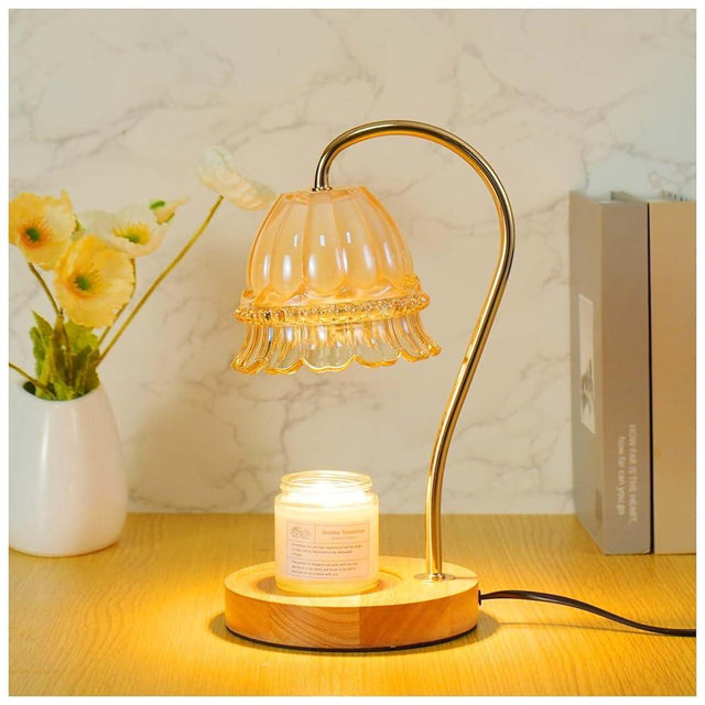 Candle Warmer Lamp with Timer Dimmer, Wax Warmer Lamp for Jar Candles with 2 Bulbs, for Women Mom, Best Valentine's Day and House Warming Gift New Home Decor