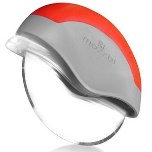 Mozzbi Premium Pizza Cutter Wheel, Pizza Slicer Cutter - Super Sharp - Stainless Steel with Protective Sliding Blade Guard, Locking Blade Cover for Safety