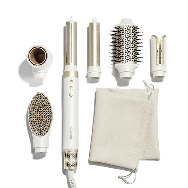 GLAMUP 6-in-1 Air Wrap Multi Hair Styler - Advanced High-Speed Dryer & Auto Curler, Tight Grip, Fast Drying, No Heat Damage, Styling System Set