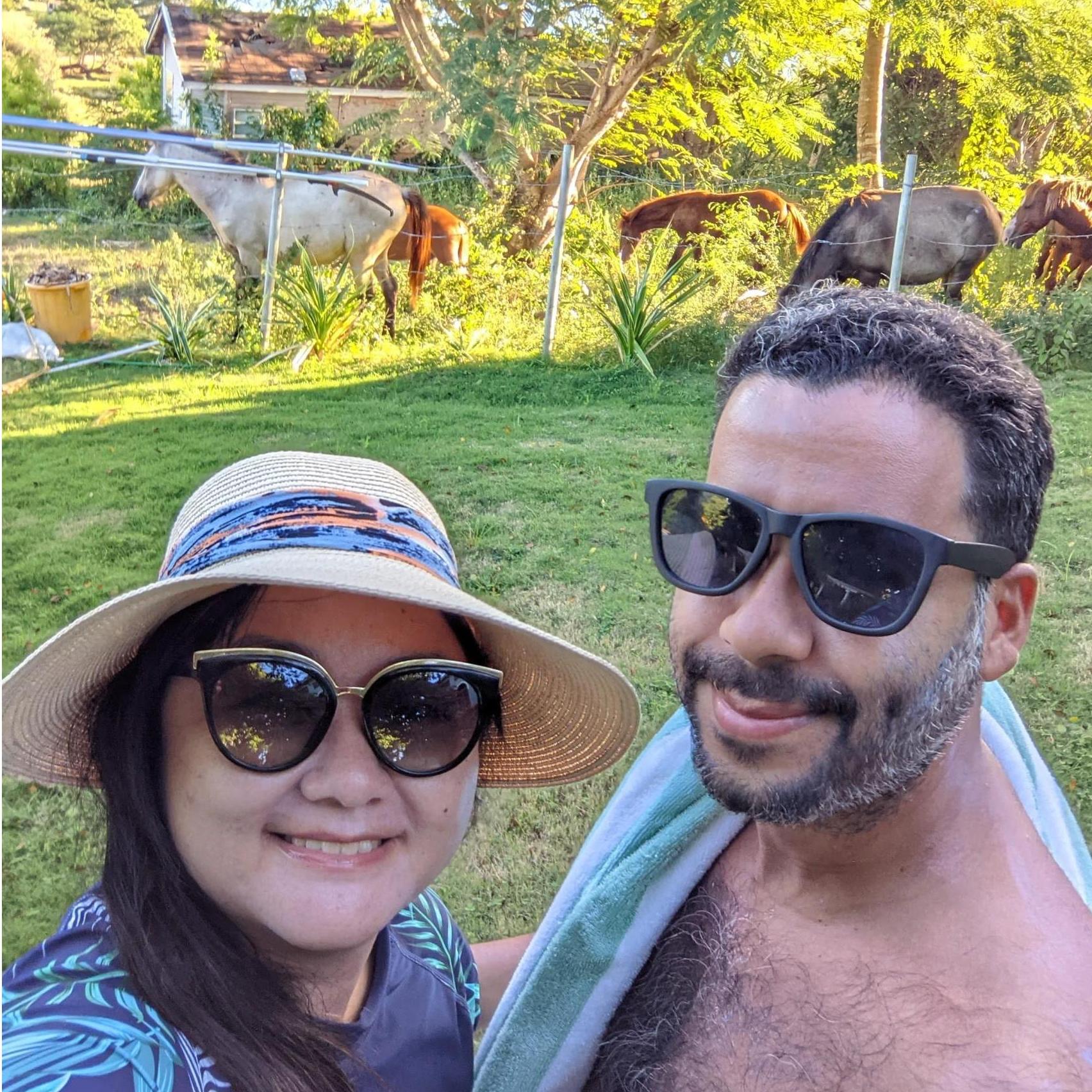 Wild and free in Vieques, Puerto Rico after our engagement