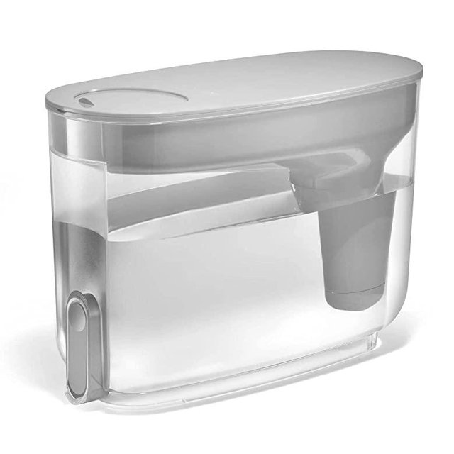 LifeStraw Home – Water Filter Dispenser, 18-Cup, Pebble, BPA Free Designed for Everyday Protection Against tap Water contaminants Including Bacteria, parasites, microplastics, Lead, Mercury