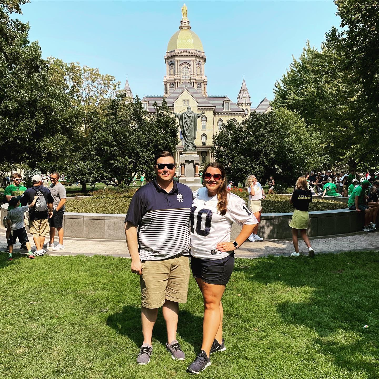 One of the things we both love is Notre Dame Football. Go Irish!