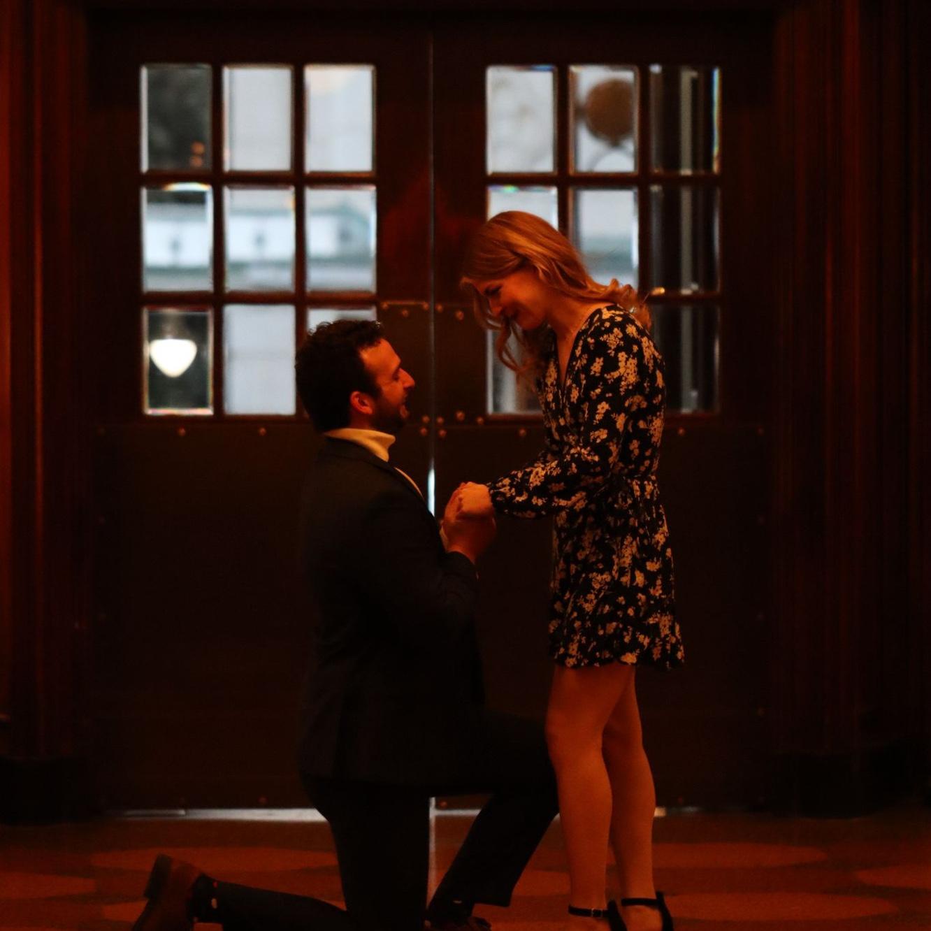 He said, "will you marry me?"