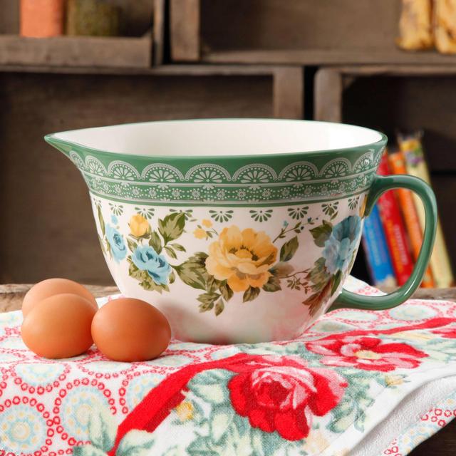 The Pioneer Woman 2.83 Quart Rose Shadow Batter Bowl