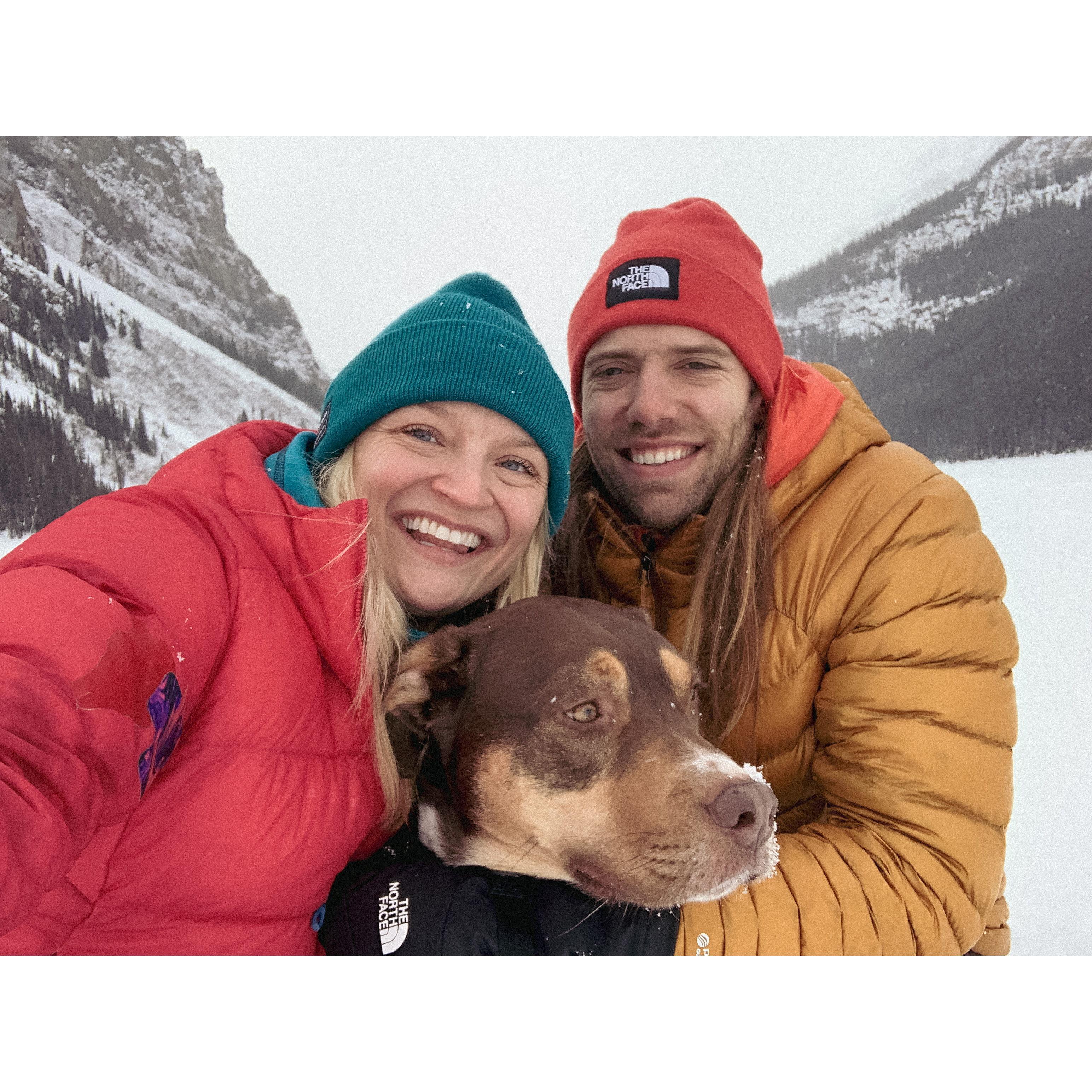 Engaged at Lake Louise