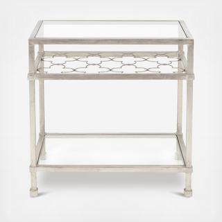 Hanzel Leaf Glass Side Table