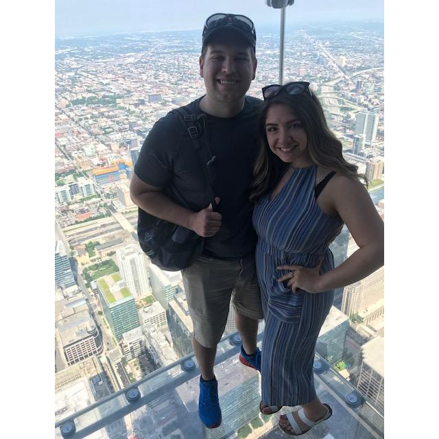 Our Third Chicago trip together! Sears Tower SkyDeck, July 2019