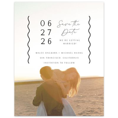 Black Wedding Digital Save the Date - Molnar Photo